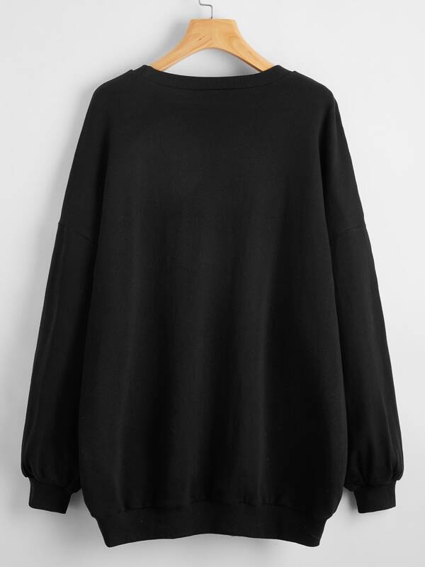 Plain Typoghraphic Soild Winter Sweatshirt For Women | Pullover Hoodie