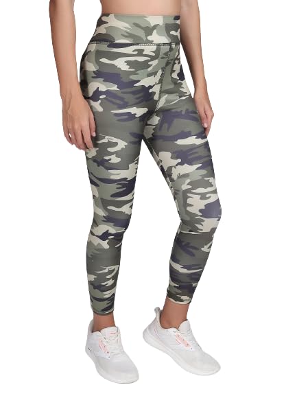 Army Printed 4 Way Lycra Stretchable Leggings For Women