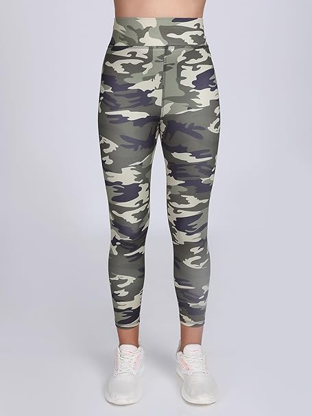 Army Printed 4 Way Lycra Stretchable Leggings For Women