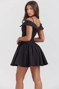 Slida Black Mini Dress