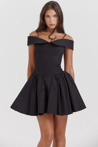 Slida Black Mini Dress