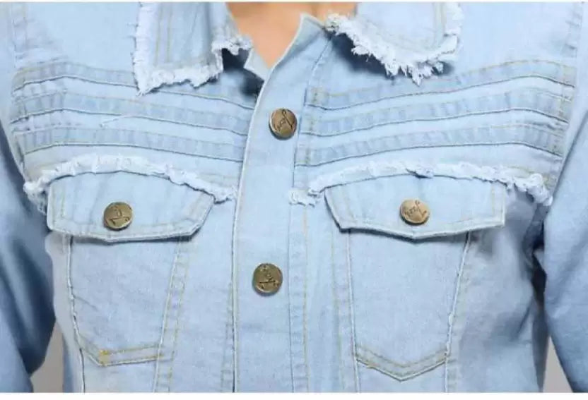 Crop Denim Full Sleeves Stylish Jacket For Women | Best Price