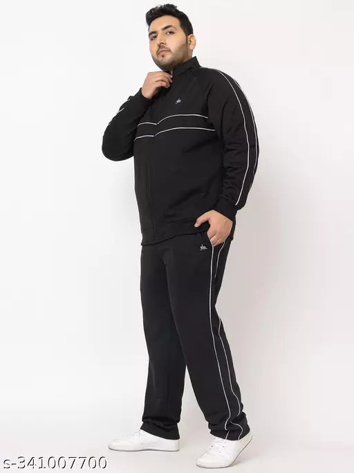 Striped Round Neck Teal Tracksuit For Men | Joggers & Hoodie | Sweatshirt