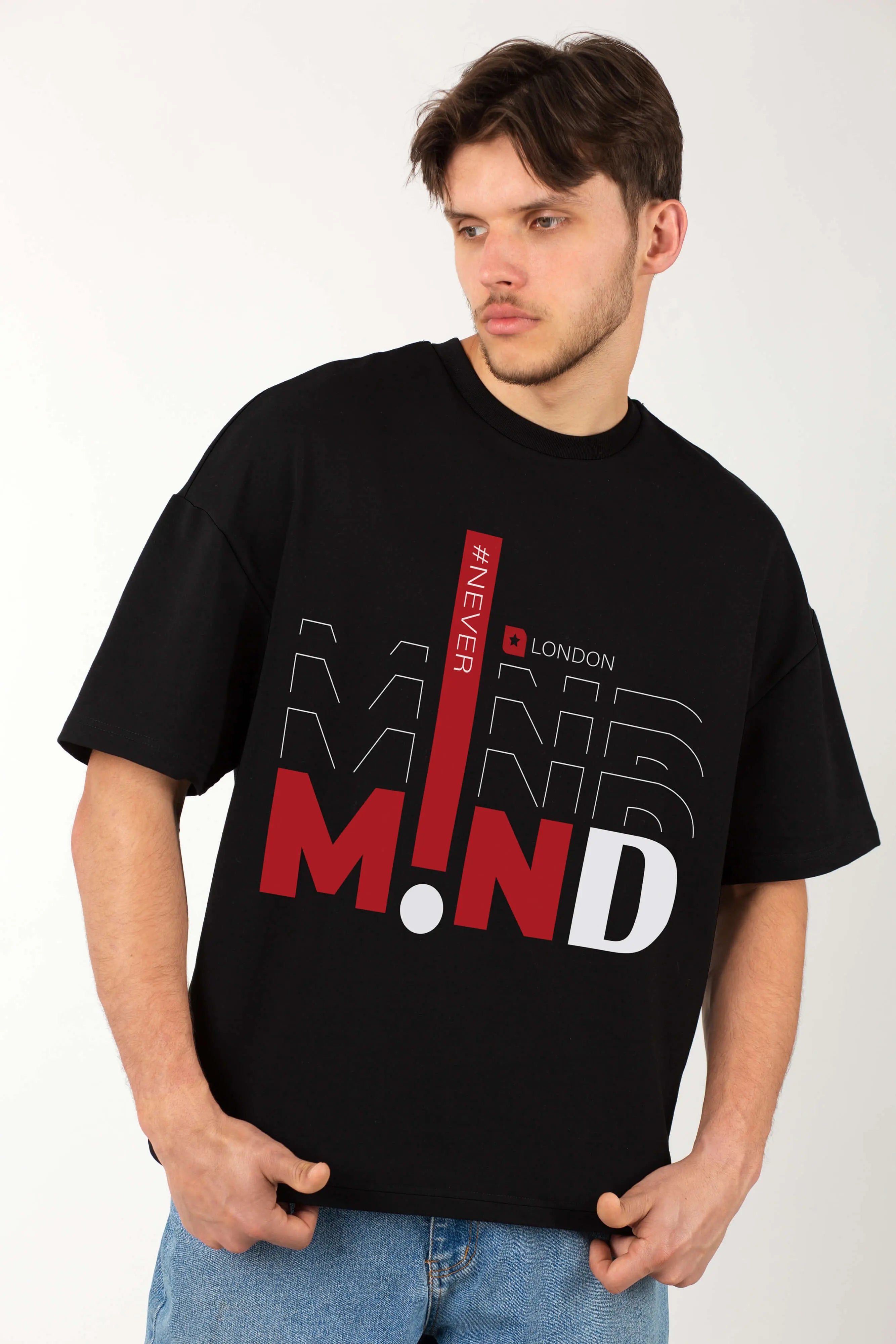 Mind Quote Oversized T Shirt Online In India | Unisex Baggy Tees