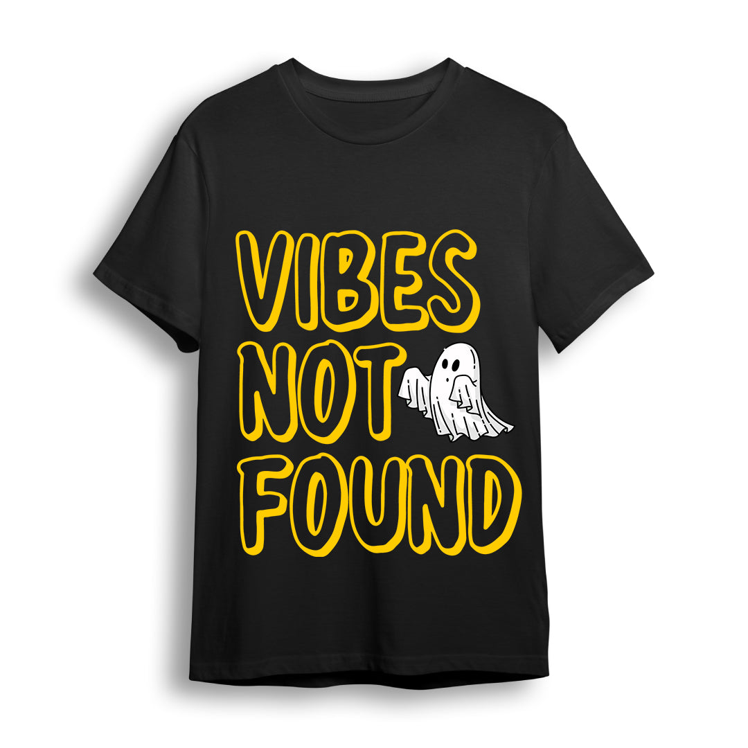 Vibes Not Found Quote Oversized T Shirt | Unisex Baggy Tees