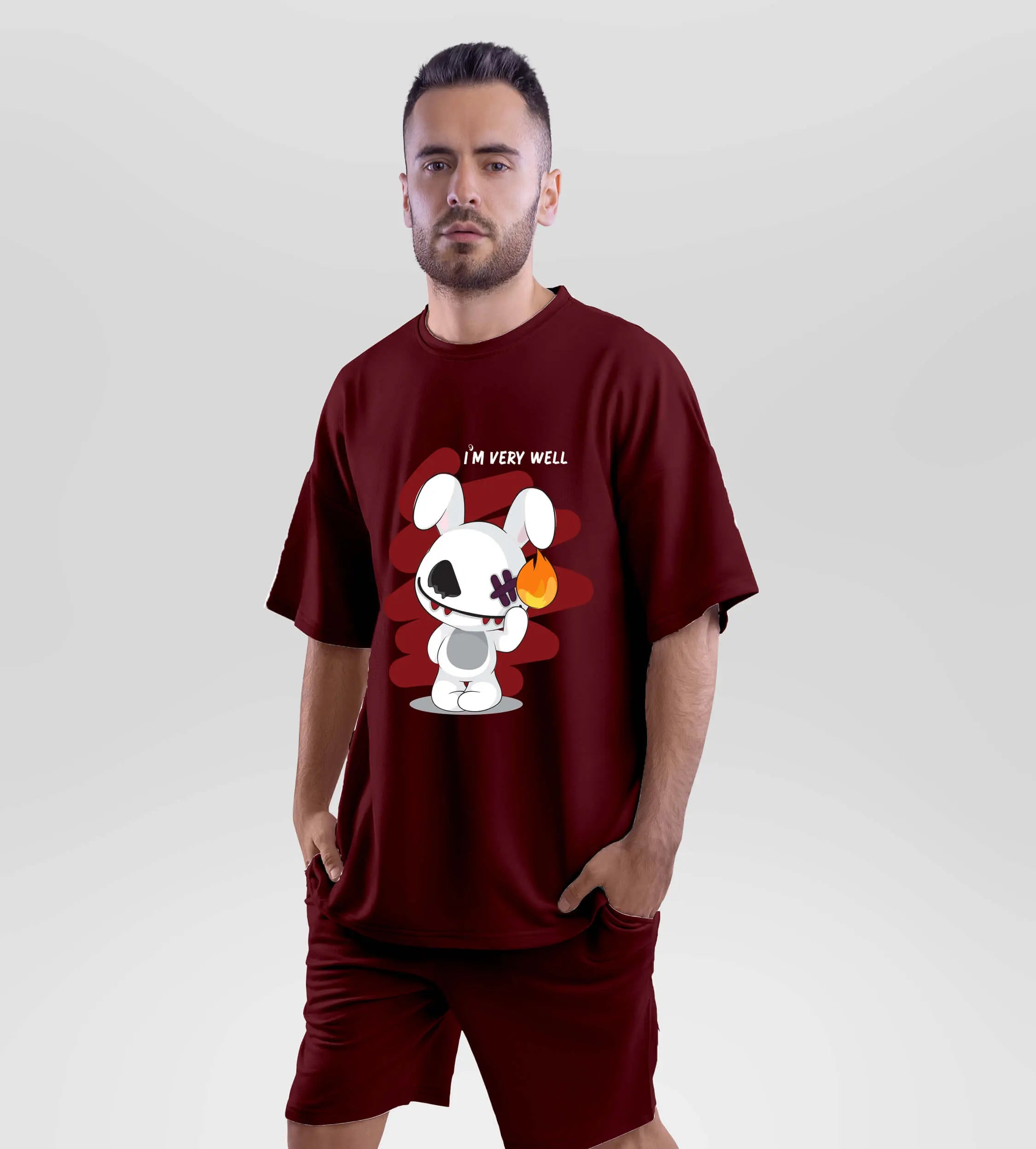 Bad Bunny Oversized T-shirt Online In India | Unisex Baggy Tees