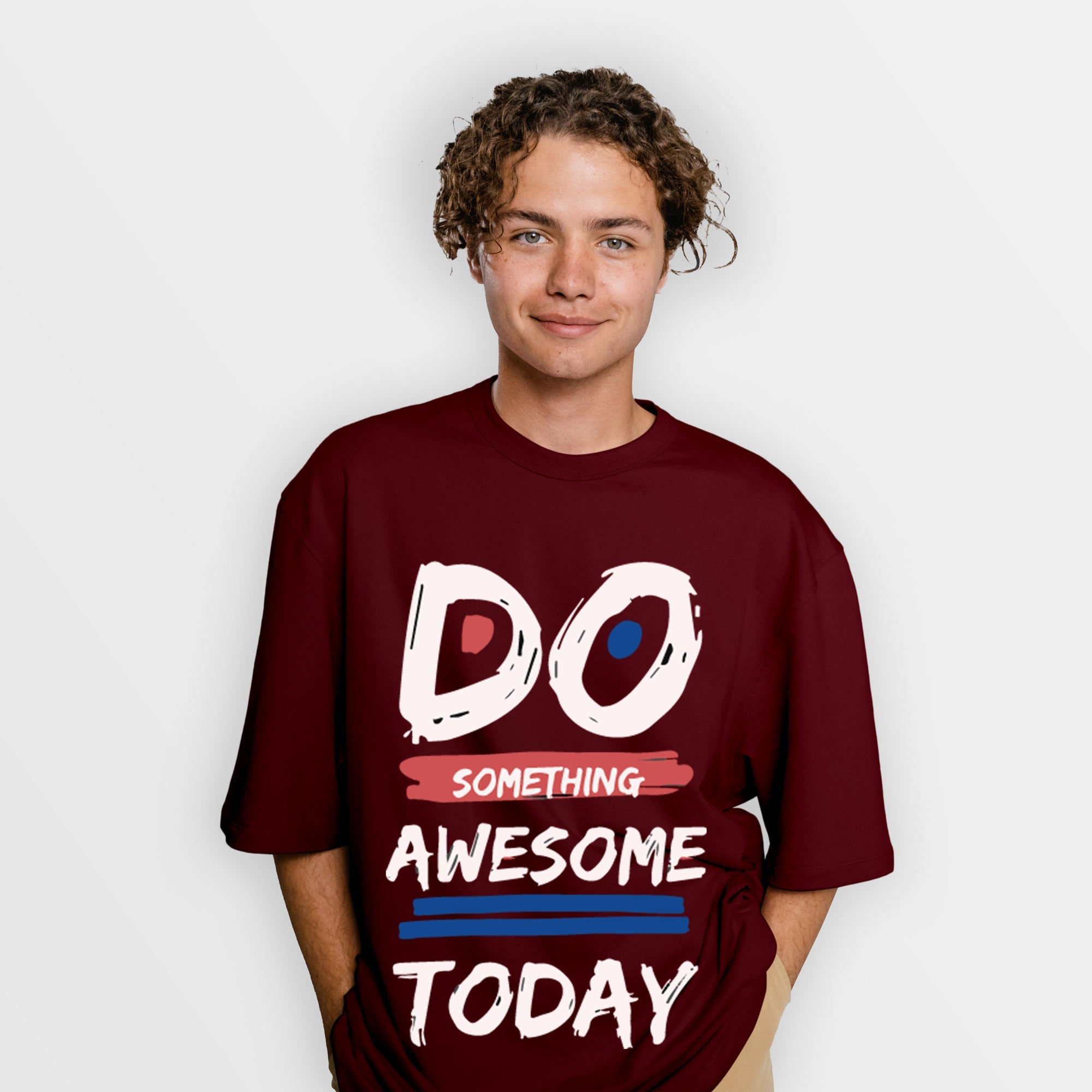 Do Something Awesome Today Oversized T Shirt | Unisex Baggy Tees