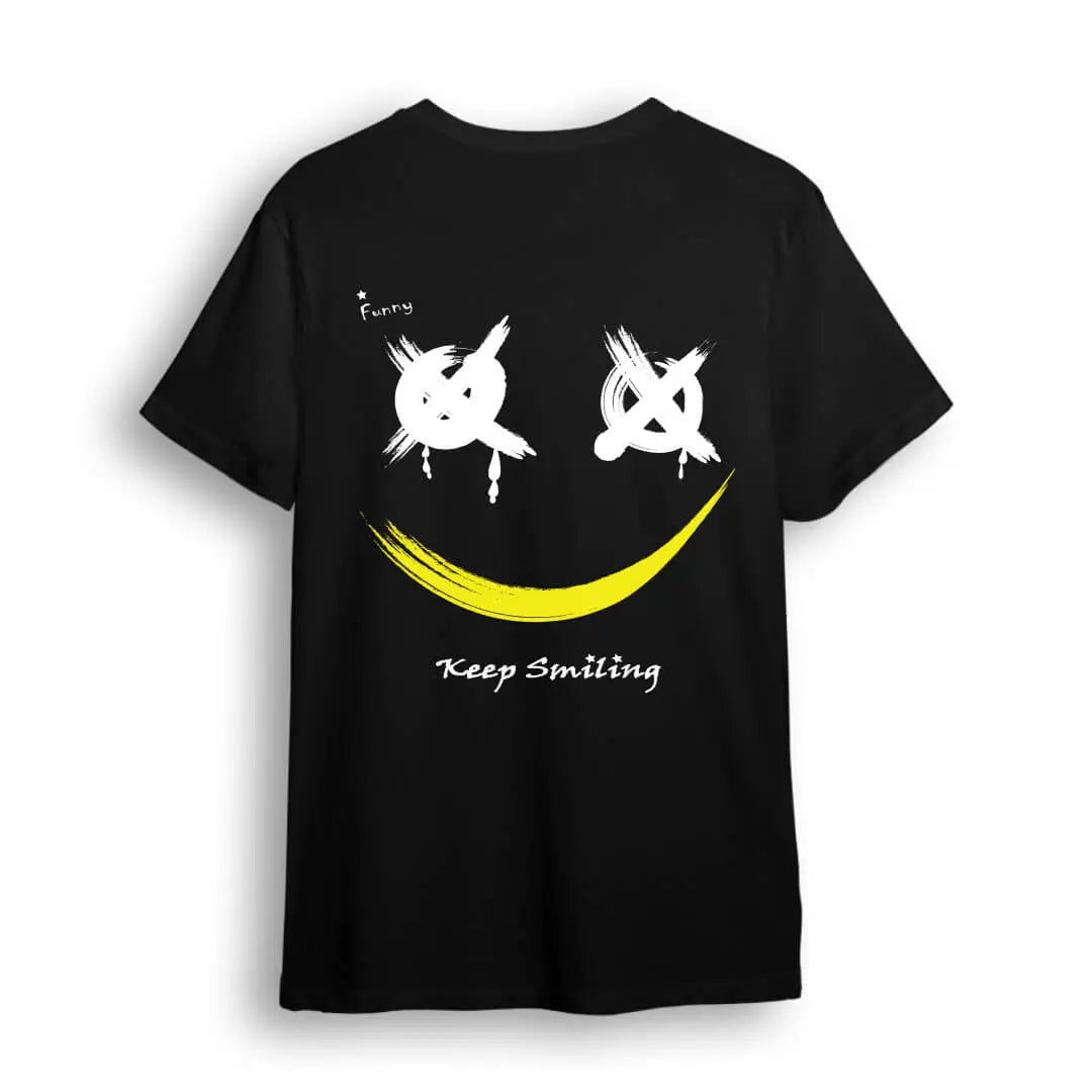 Keep Smiling Oversized T Shirt Online | Unisex Baggy Tees