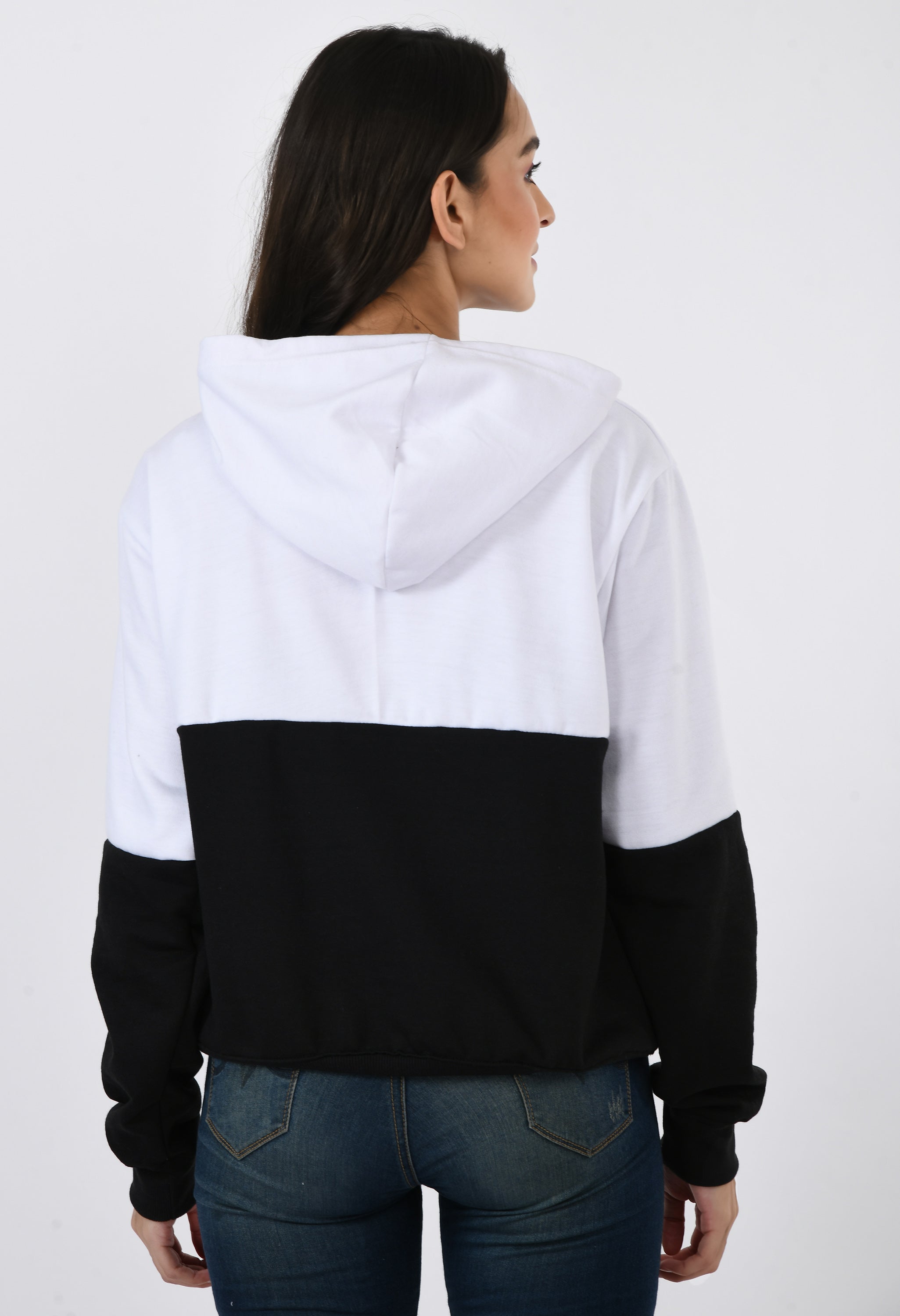 Plain Black And White Hoodie For Women And Girls | Pullover Sweatshirts