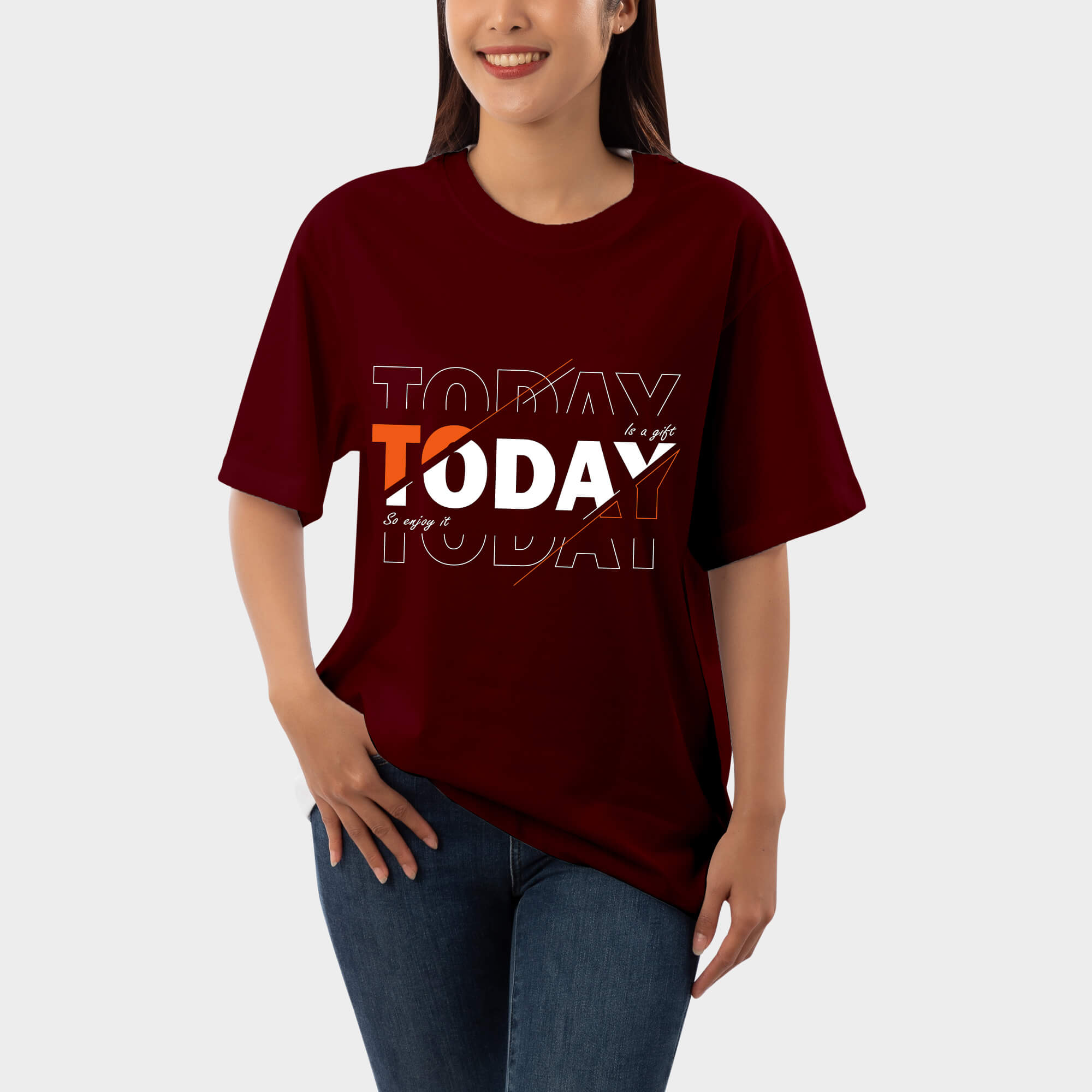 Today Is A Gift So Enjoy It Oversized T Shirt | Unisex Baggy Tees