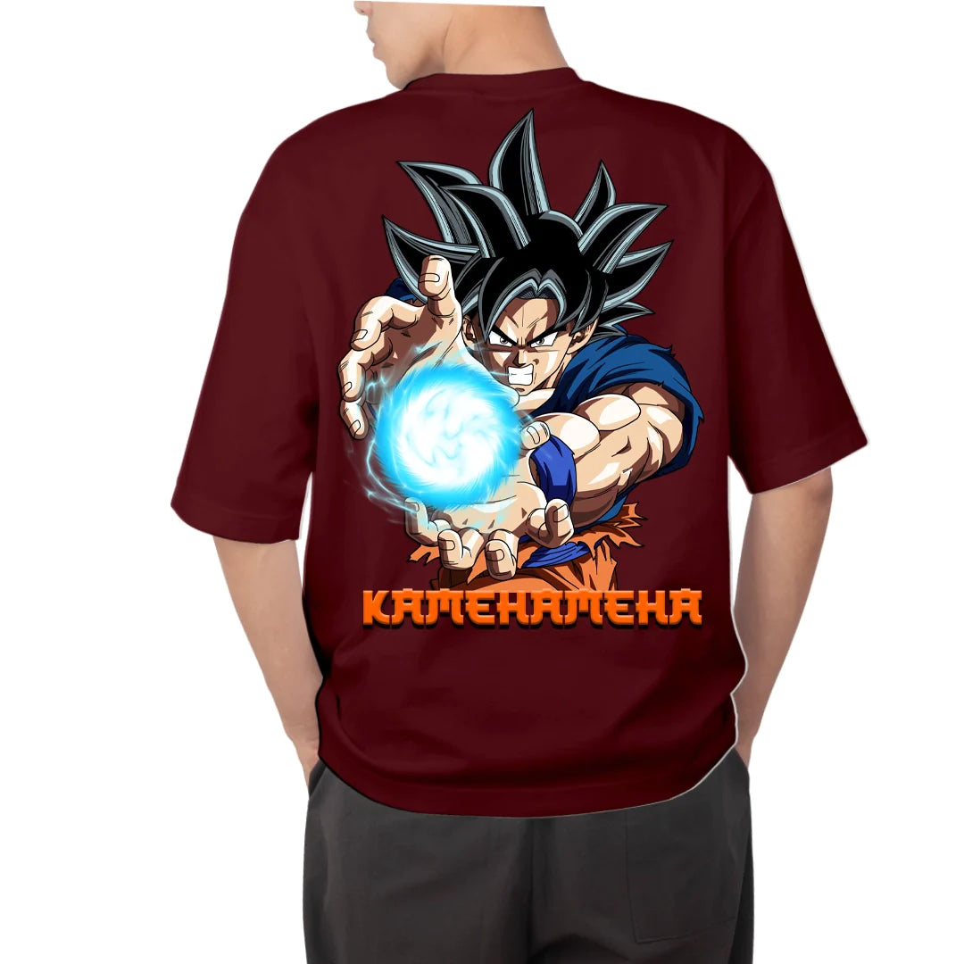 Classy Goku Kamehameha Oversized T Shirt | Unisex Baggy Tees