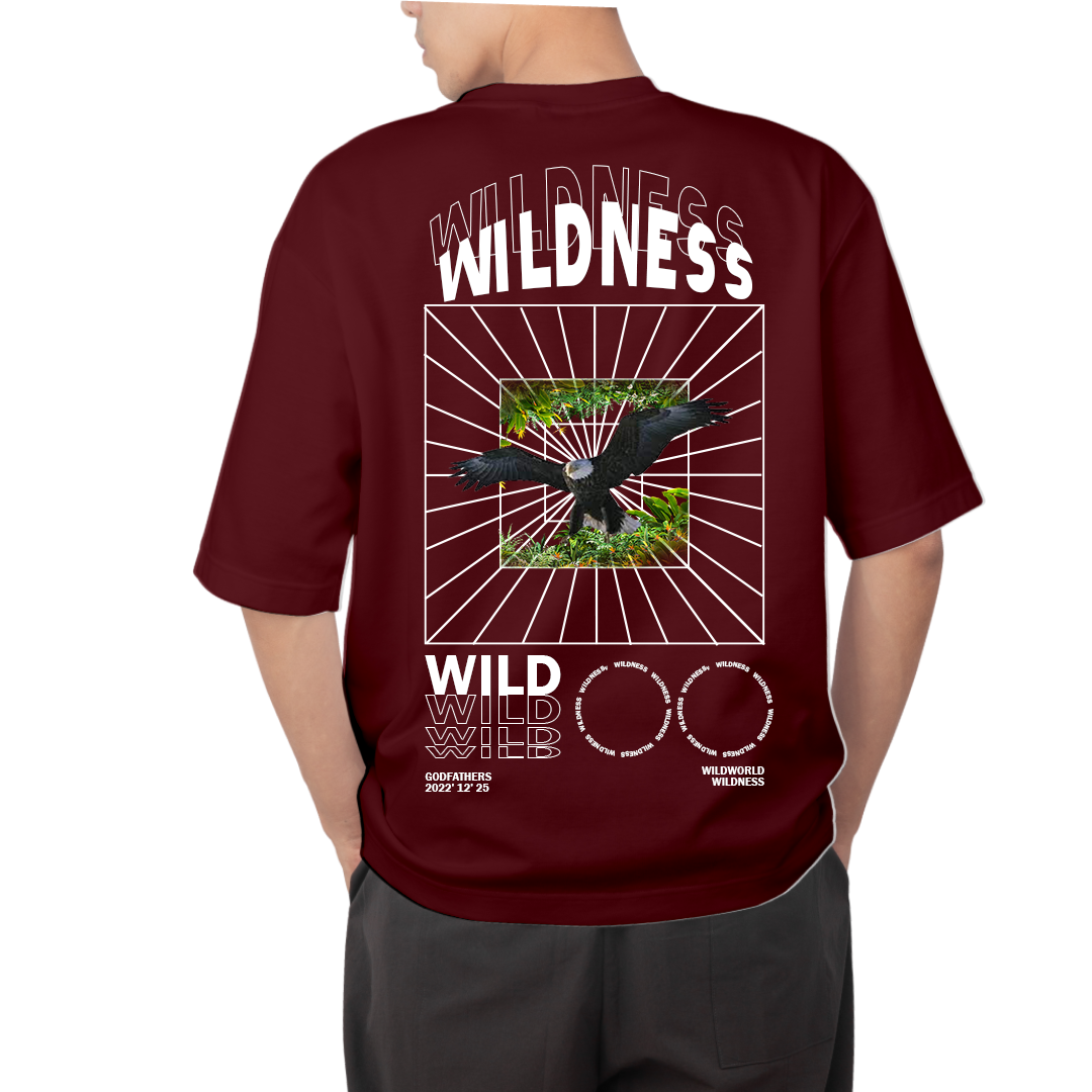 Buy Premium Wildness Oversized T Shirt Online | Unisex Baggy Tees