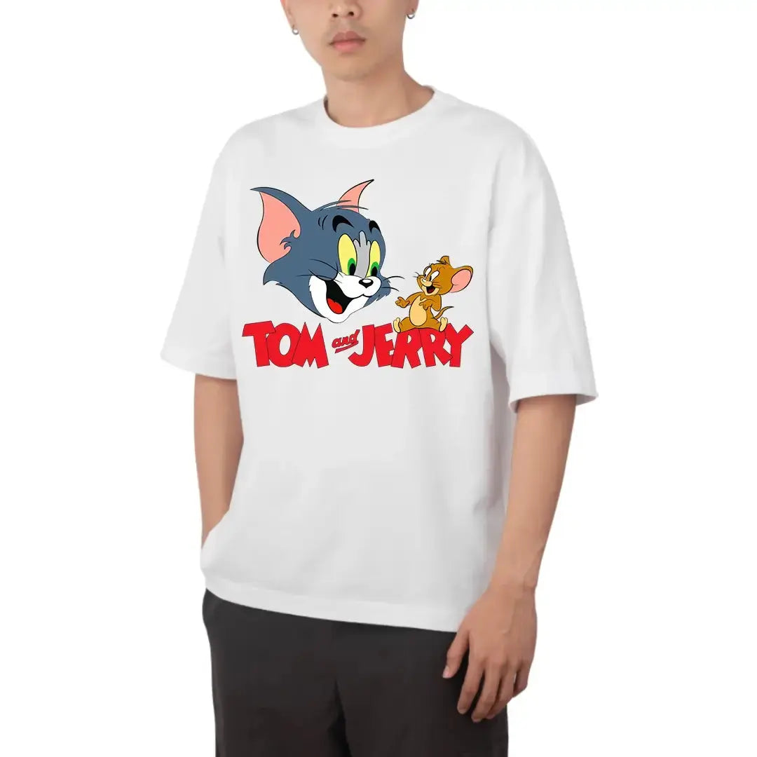 Tom And Jerry Oversized T Shirt Online | Unisex Baggy Tees