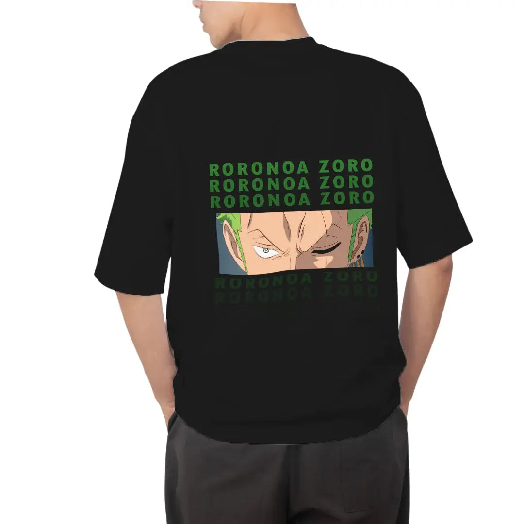 One Piece Zoro Eye Anime Oversized T Shirt Online | Unisex Baggy Tees