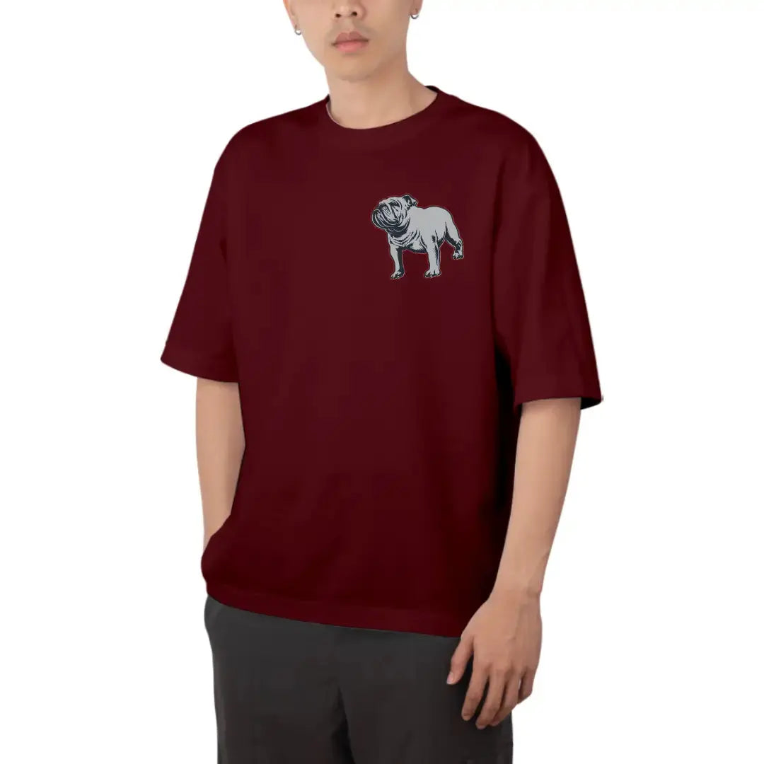 Bull Dog Oversized T Shirt Online In India | Unisex Tees