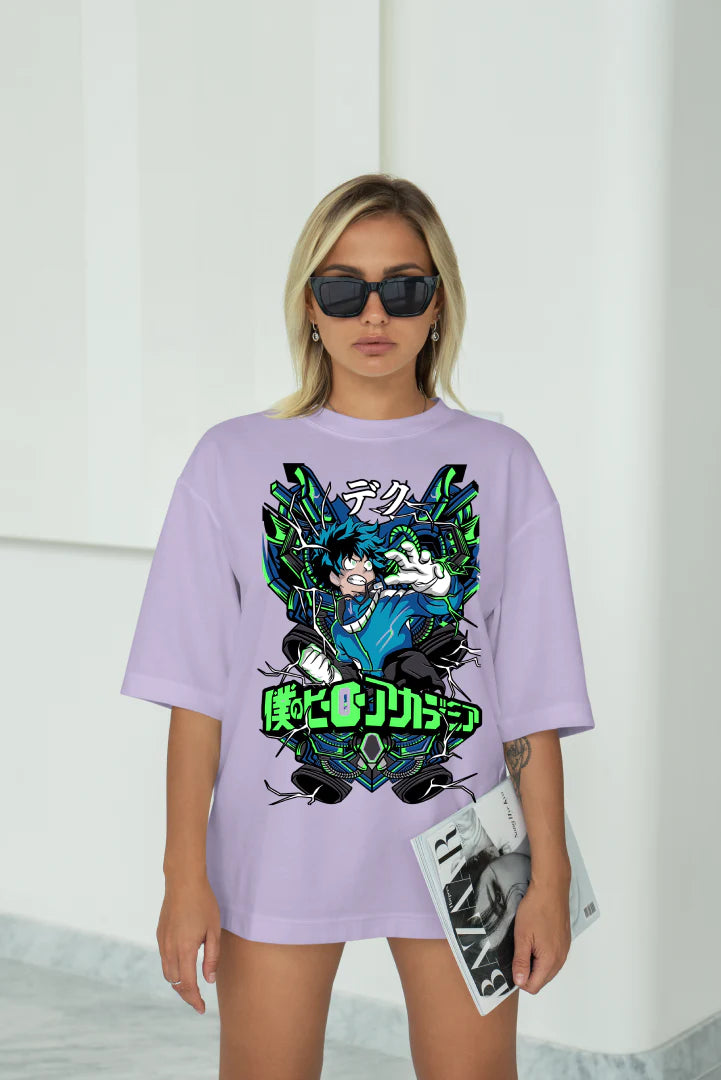 Izuku Midoriya Oversized T Shirt Online | Unisex Baggy Tees