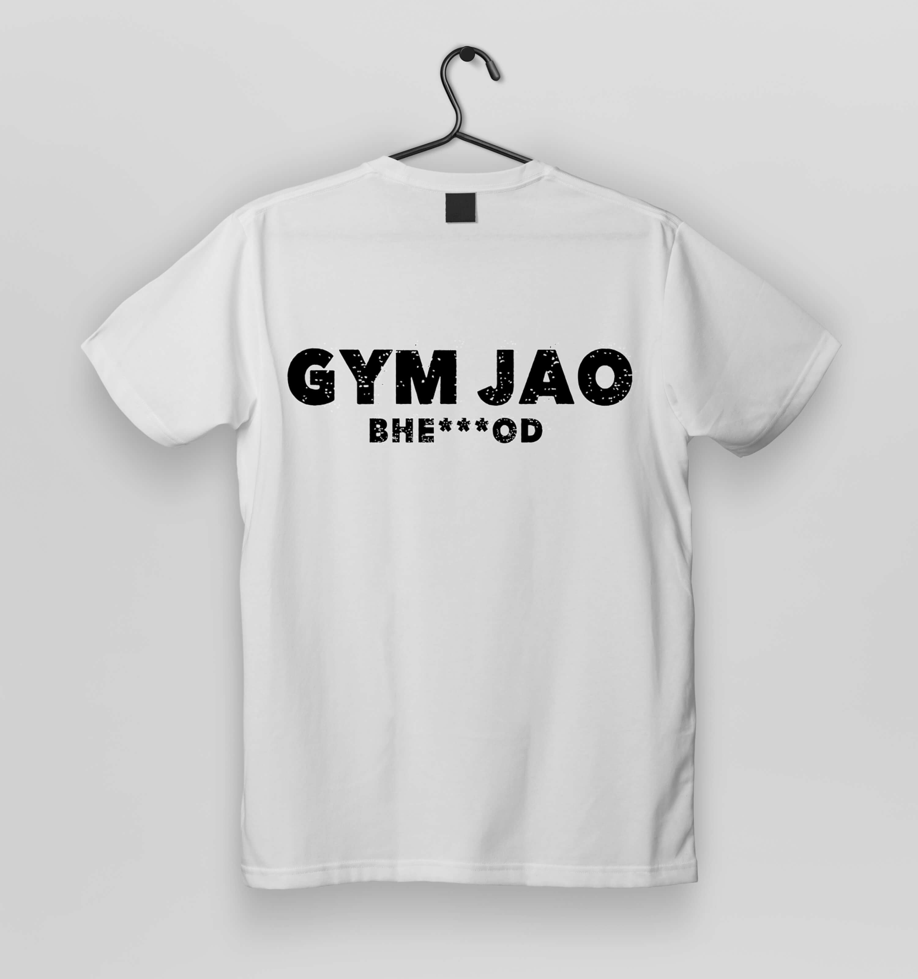 Gym Jao Bhenchod Oversized T Shirt Online | Unisex Baggy Tees