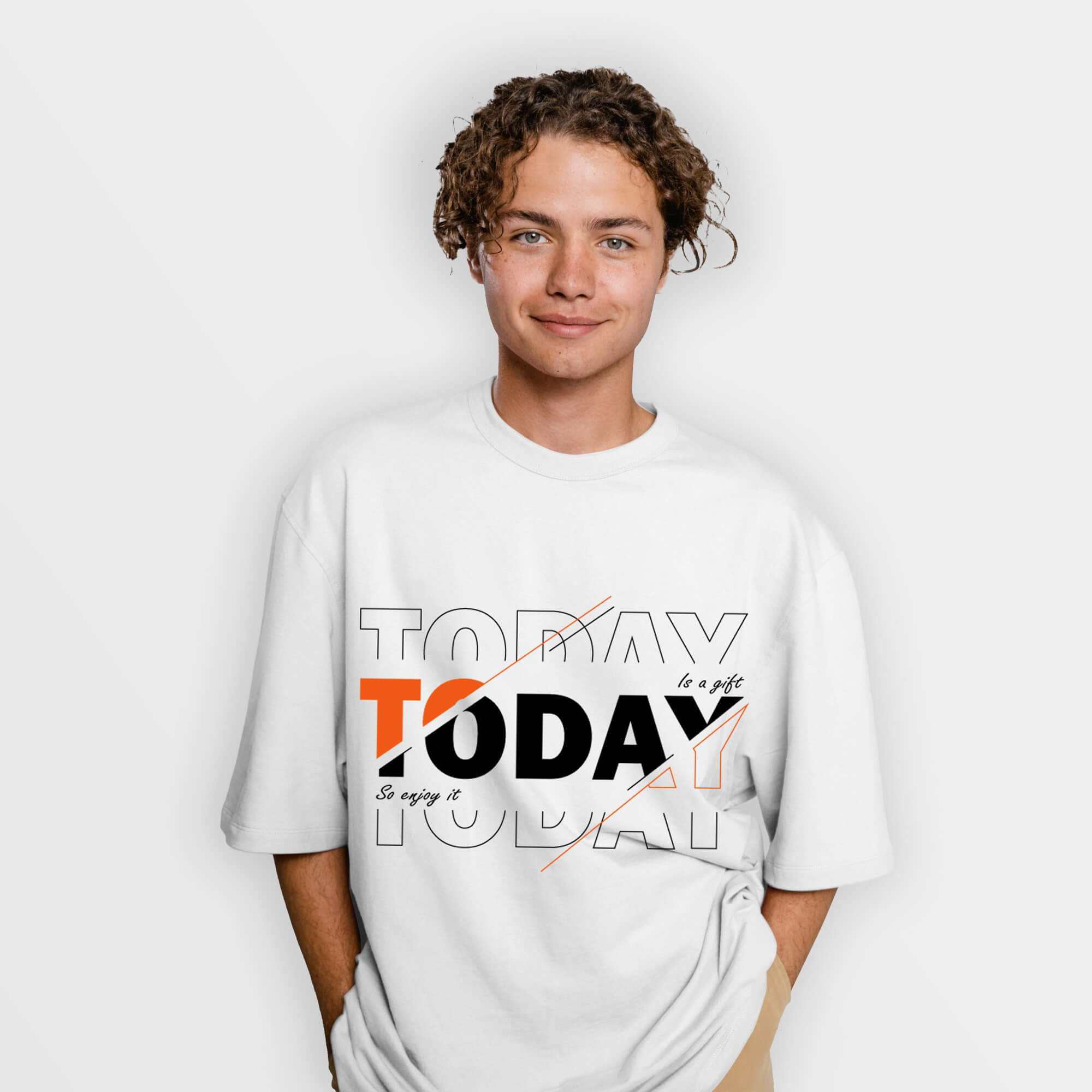 Today Is A Gift So Enjoy It Oversized T Shirt | Unisex Baggy Tees