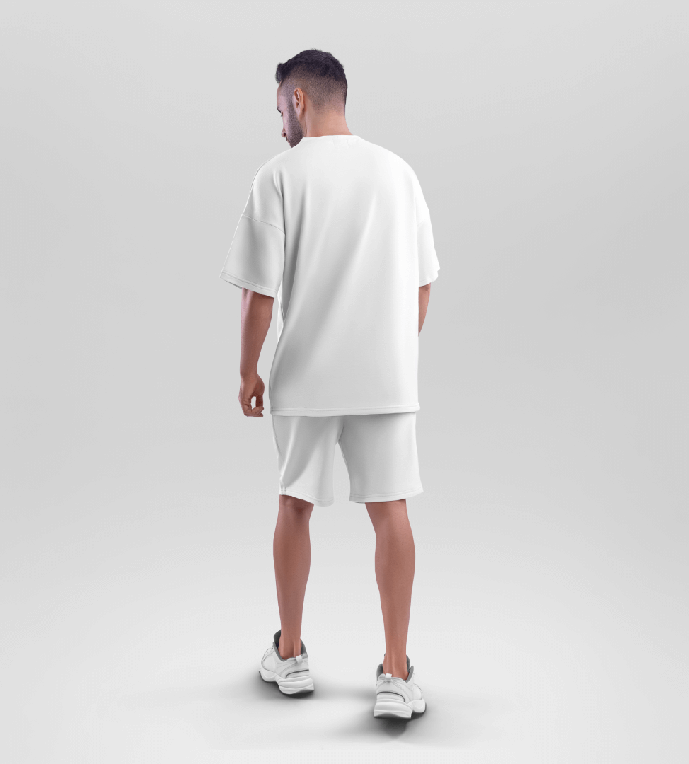 Plain White Oversized T Shirt Online | Unisex Baggy Tees