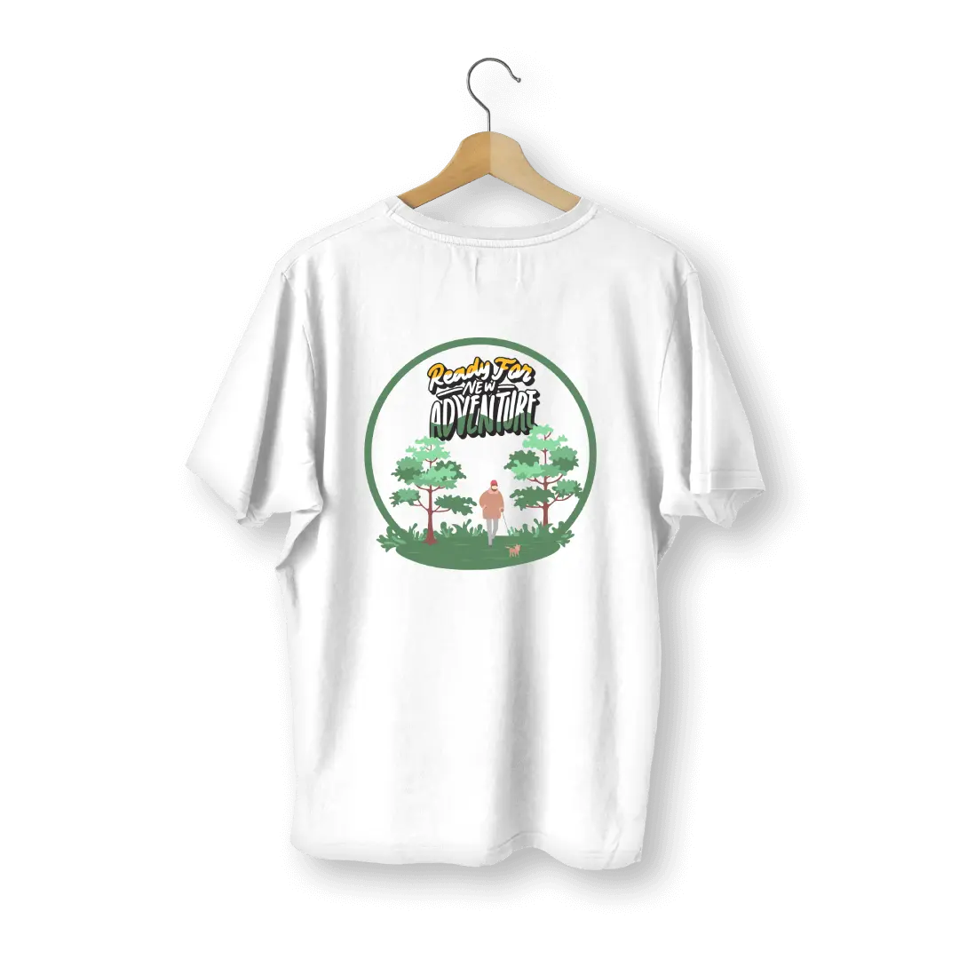 Dog In Forest With A Men Oversized T Shirt | Unisex Baggy Tees