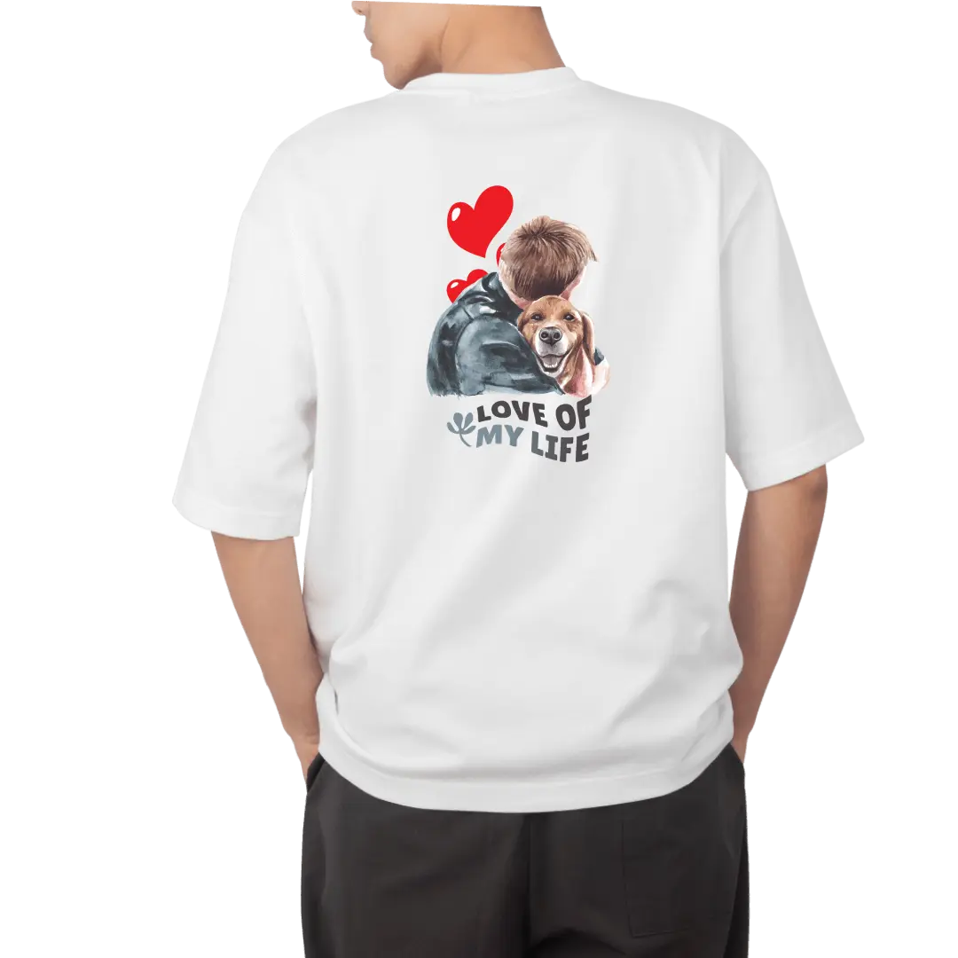 Dog Lover Oversized T Shirt Online In India | Unisex Baggy Tees